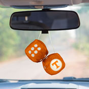 Tennessee Volunteers Team Color Fuzzy Dice Dcor 3