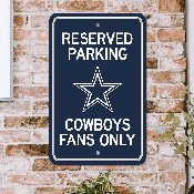Dallas Cowboys Team Color Reserved Parking Sign Dcor 18in. X 11.5in. Lightweight, 32157