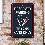 Houston Texans Team Color Reserved Parking Sign Dcor 18in. X 11.5in. Lightweight, 32161