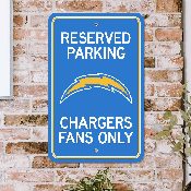 Los Angeles Chargers Team Color Reserved Parking Sign Dcor 18in. X 11.5in. Lightweight, 32166