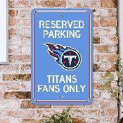 Tennessee Titans Team Color Reserved Parking Sign Dcor 18in. X 11.5in. Lightweight, 32179