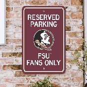 Florida State Seminoles Team Color Reserved Parking Sign Dcor 18in. X 11.5in. Lightweight, 32190