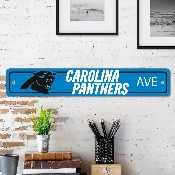 Carolina Panthers Team Color Street Sign Dcor 4in. X 24in. Lightweight, 32204