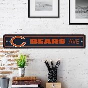 Chicago Bears Team Color Street Sign Dcor 4in. X 24in. Lightweight, 32205