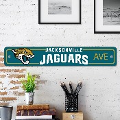 Jacksonville Jaguars Team Color Street Sign Dcor 4in. X 24in. Lightweight, 32214