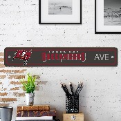 Tampa Bay Buccaneers Team Color Street Sign Dcor 4in. X 24in. Lightweight, 32229