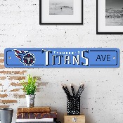 Tennessee Titans Team Color Street Sign Dcor 4in. X 24in. Lightweight, 32230