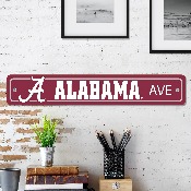 Alabama Crimson Tide Team Color Street Sign Dcor 4in. X 24in. Lightweight, 32238