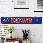 Florida Gators Team Color Street Sign Dcor 4in. X 24in. Lightweight, 32240