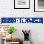 Kentucky Wildcats Team Color Street Sign Dcor 4in. X 24in. Lightweight, 32243