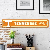 Tennessee Volunteers Team Color Street Sign Dcor 4in. X 24in. Lightweight, 32249