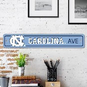 North Carolina Tar Heels Team Color Street Sign Dcor 4in. X 24in. Lightweight, 32250