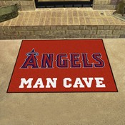 Los Angeles Angels Man Cave All-Star Rug - 34 in. x 42.5 in. - "Angels" Club Lettering, 32404