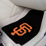 San Francisco Giants Front Carpet Car Mat Set - 2 Pieces - SF Hat Logo, 32422