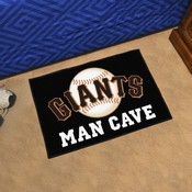 San Francisco Giants Man Cave Starter Mat Accent Rug - 19in. x 30in. - Giants and Baseball Primary Logo, 32427