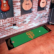 San Francisco Giants Putting Green Mat - 1.5ft. x 6ft. - SF Cap Logo & Wordmark, 32430