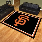 San Francisco Giants 8ft. x 10 ft. Plush Area Rug - SF Hat Logo, 32433