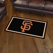 San Francisco Giants 3ft. x 5ft. Plush Area Rug - SF Hat Logo, 32434