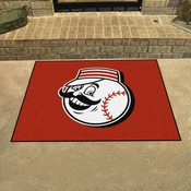 Cincinnati Reds All-Star Rug - 34 in. x 42.5 in. - Mr. Red Head Alternate Logo, 32440