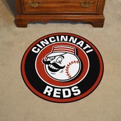 Cincinnati Reds Roundel Rug - 27in. Diameter - Mr. Red Head Alternate Logo, 32451