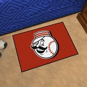 Cincinnati Reds Starter Mat Accent Rug - 19in. x 30in. - Mr. Red Head Alternate Logo - Red, 32456