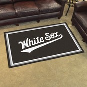 Chicago White Sox 4ft. x 6ft. Plush Area Rug - "White Sox" Secondary Club Lettering, 32478