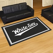 Chicago White Sox 5ft. x 8 ft. Plush Area Rug - "White Sox" Secondary Club Lettering, 32479