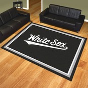 Chicago White Sox 8ft. x 10 ft. Plush Area Rug - "White Sox" Secondary Club Lettering, 32480