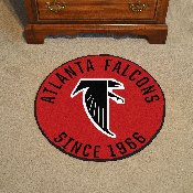 Atlanta Falcons Roundel Rug - 27in. DiameterNFL Retro Logo, Original Falcon Logo, 32556