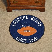 Chicago Bears Roundel Rug - 27in. Diameter, NFL Vintage, 32566