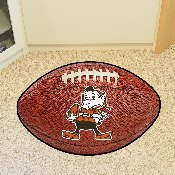 Cleveland Browns Football Rug - 20.5in. x 32.5in., NFL Vintage, 32578