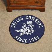 Dallas Cowboys Roundel Rug - 27in. Diameter, NFL Vintage, 32586
