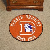 Denver Broncos Vintage Roundel Mat, AGS-32591