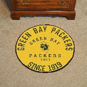 Green Bay Packers Roundel Rug - 27in. Diameter, NFL Vintage, 32606