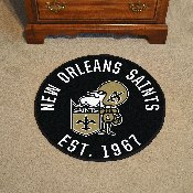 New Orleans Saints Roundel Rug - 27in. Diameter, NFL Vintage, 32636