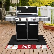 San Francisco 49ers Vinyl Grill Mat - 26in. x 42in., NFL Vintage, 32664
