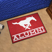 SMU Mustangs Starter Mat Accent Rug - 19in. x 30in. Alumni Starter Mat - Mustang Primary Logo - Red, 32706