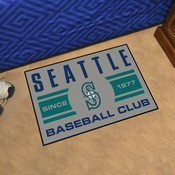 Seattle Mariners Starter Mat Accent Rug - 19in. x 30in. - S Cap Logo, 32832