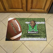 Marshall Thundering Herd Rubber Scraper Door Mat, 32913