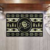 Colorado Buffaloes Holiday Sweater Starter Mat Accent Rug - 19in. x 30in., 32993