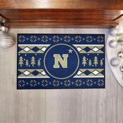 Navy Midshipmen Holiday Sweater Starter Mat Accent Rug - 19in. x 30in., 33002