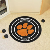 Clemson Hockey Puck Rug - 27in. Diameter, 33157