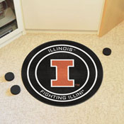 Illinois Hockey Puck Rug - 27in. Diameter, 33178