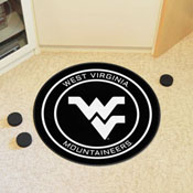 West Virginia Hockey Puck Rug - 27in. Diameter, 33227