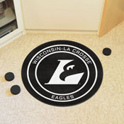 Wisconsin-La Crosse Hockey Puck Rug - 27in. Diameter, 33228