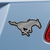 SMU Mustangs 3D Chromed Metal Emblem, 33279