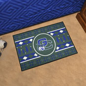 Georgia College Bobcats Holiday Sweater Starter Mat Accent Rug - 19in. x 30in., 33310