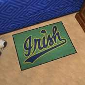 Notre Dame Starter Mat Accent Rug - 19in. x 30in. Slogan Design, 33412