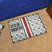 Ohio State Starter Mat Accent Rug - 19in. x 30in. Slogan Design, 33413