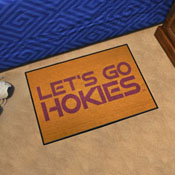 Virginia Tech Hokies Starter Mat Accent Rug - 19in. x 30in. Slogan Starter Mat, 33456